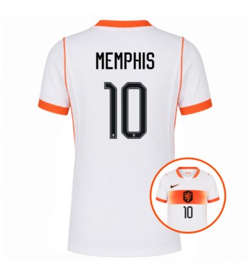 Nederländerna Memphis Depay #10 Bortatröja Dam VM 2026 Kortärmad